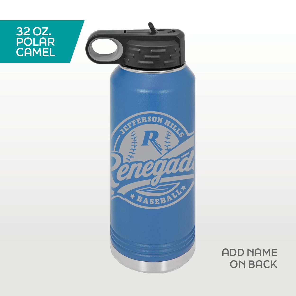 32 oz. Polar Camel Water Bottle — BLUE