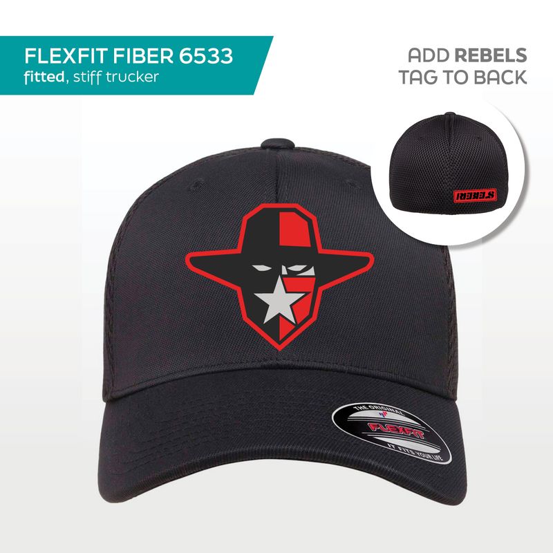BLACK - Flexfit Fiber 6533 (Fitted)