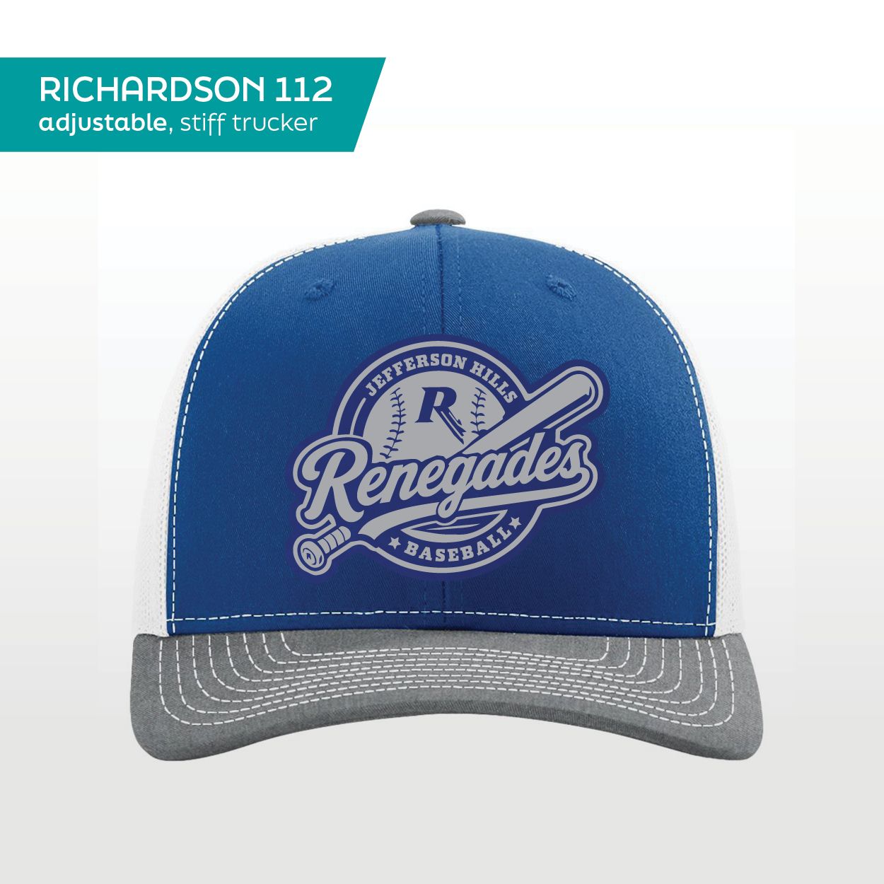 Richardson 112 - Royal/White/Gray