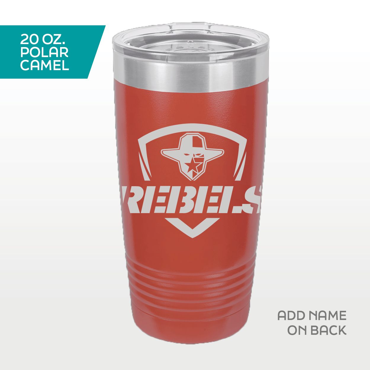 Rebels - 20oz. Polar Camel Tumbler - RED