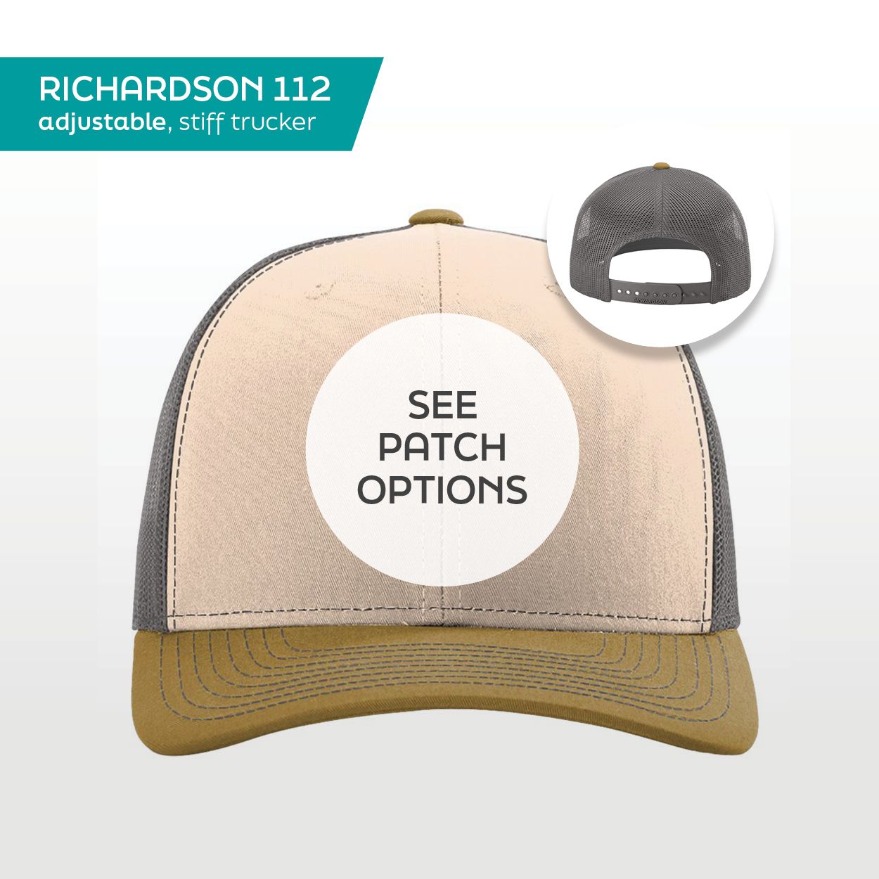 BEIGE/CHARCOAL/GOLD - Richardson 112