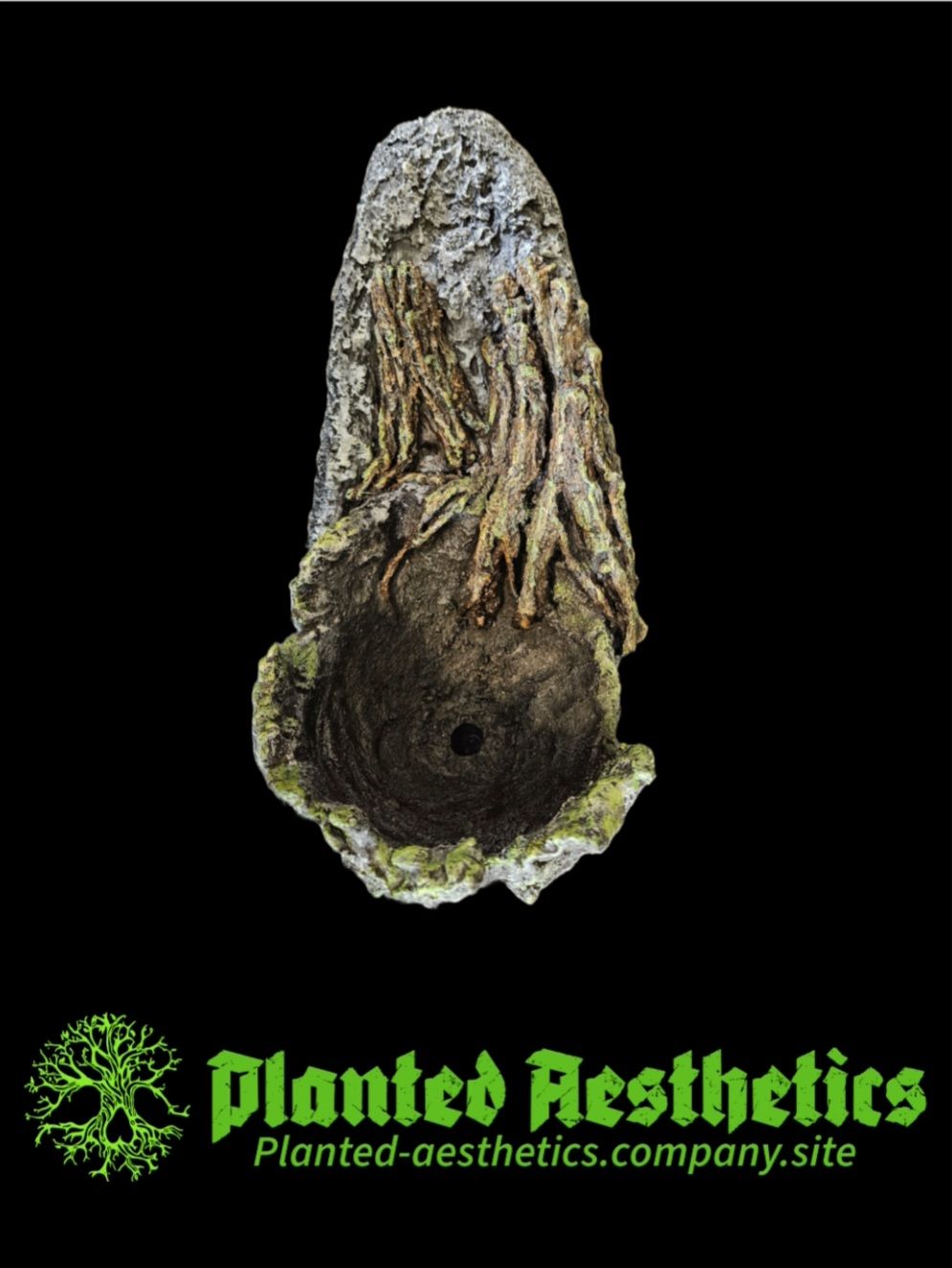 Root Over Rock 01 - Hanging Sconce Planter