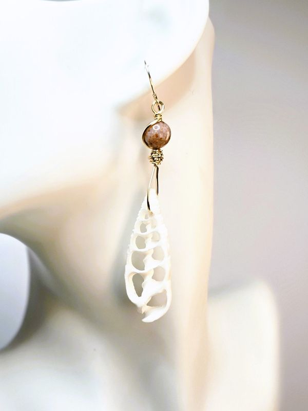 Coastal Charm Earrings - Ocean Agate Coastal Charm Earrings - Ocean Agate