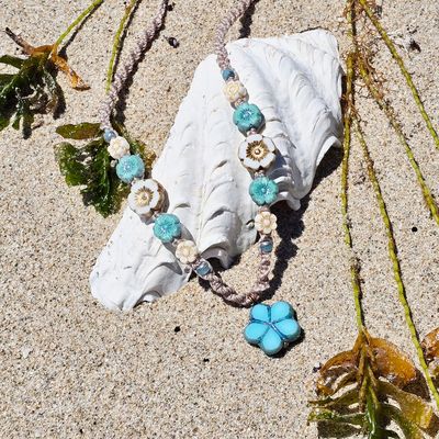 Coastal Bloom Necklace - Sea Breeze Coastal Bloom Necklace - Sea Breeze