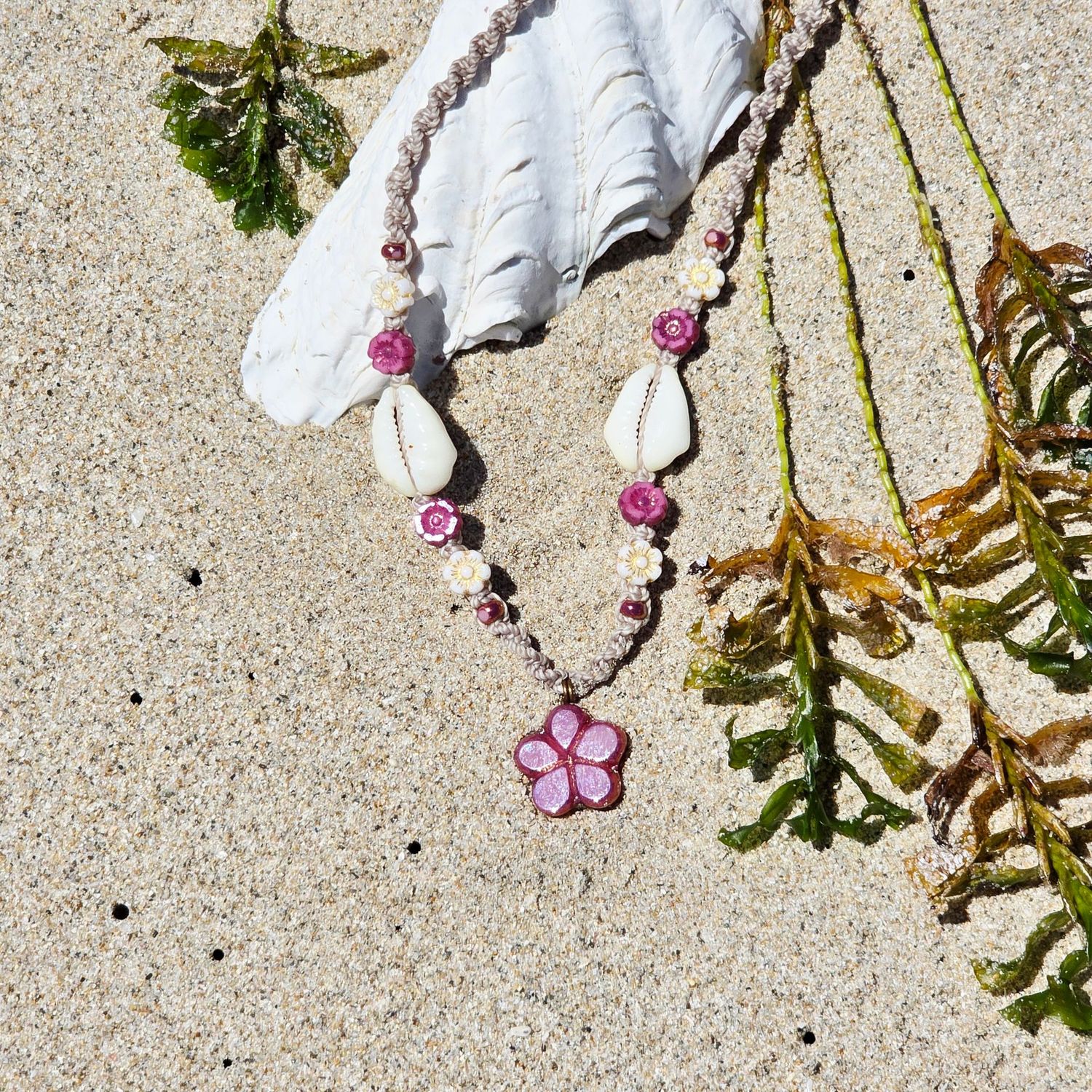 Coastal Bloom Necklace - Cowrie Coast Coastal Bloom Necklace - Cowrie Coast