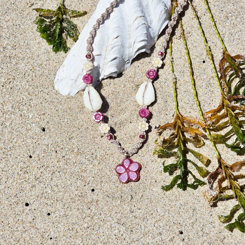 Coastal Bloom Necklace - Cowrie Coast Coastal Bloom Necklace - Cowrie Coast