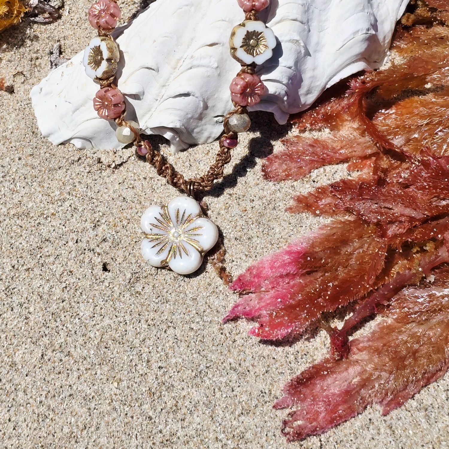 Summer Bloom Necklace - Dusky Sunset Summer Bloom Necklace - Dusky Sunset