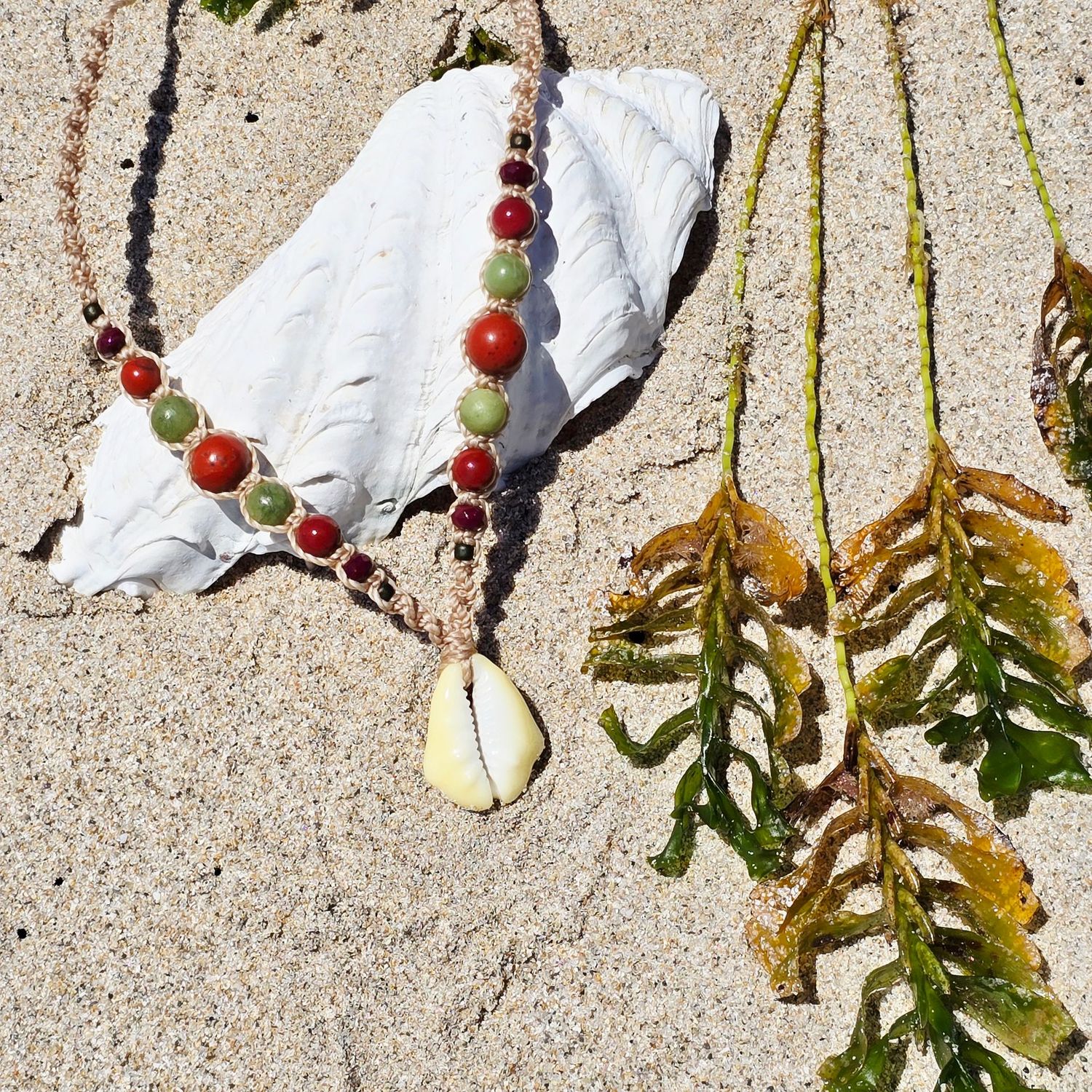 Cowrie Crystal Necklace - Sea and Stone Cowrie Crystal Necklace - Sea and Stone