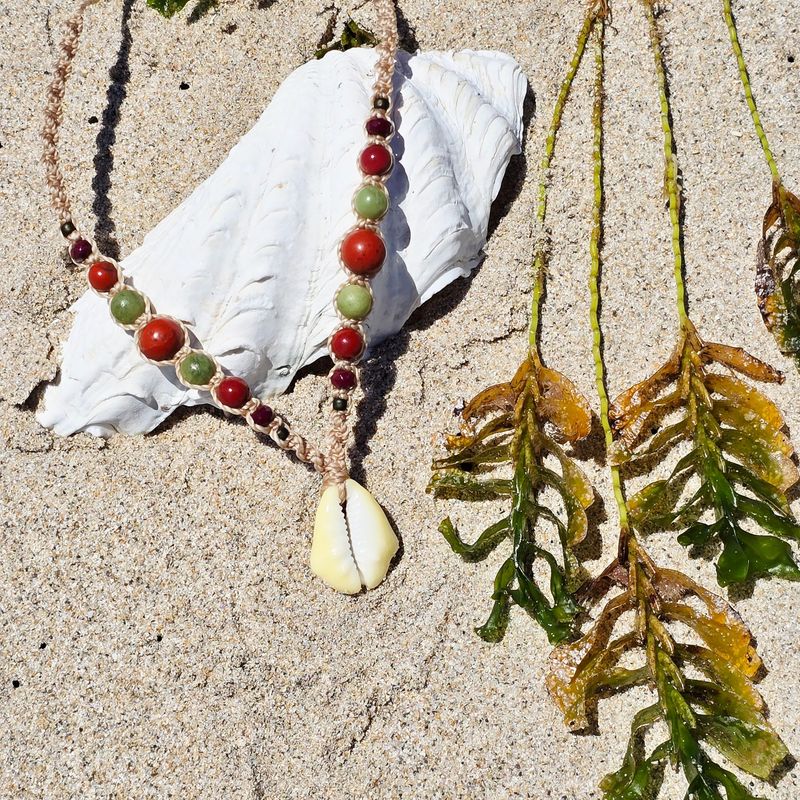 Cowrie Crystal Necklace - Sea and Stone Cowrie Crystal Necklace - Sea and Stone