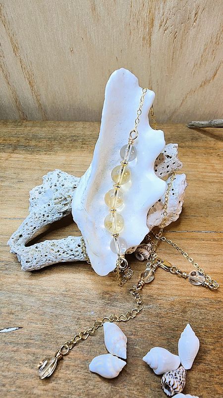 Citrine Sunrays Necklace Citrine Sunrays Necklace