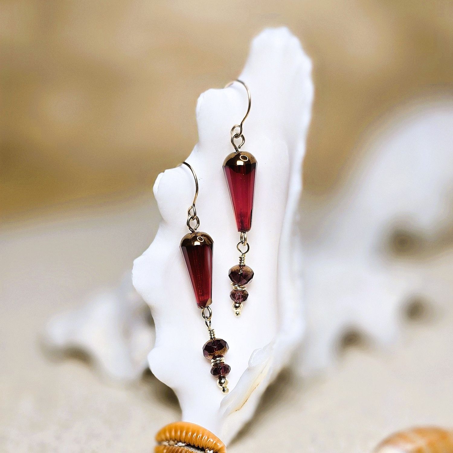 Goddess Earrings - Mulberry Moon