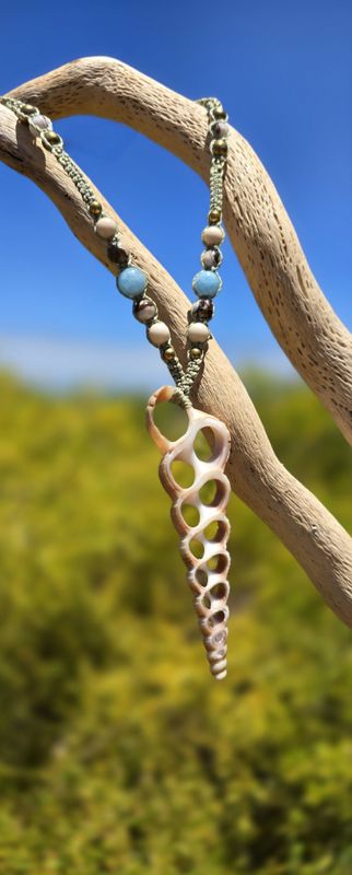 Ocean & Earth Necklace - Aquamarine