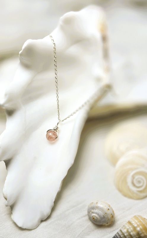 Renewal Necklace - Strawberry Quartz Renewal Necklace - Strawberry Quartz