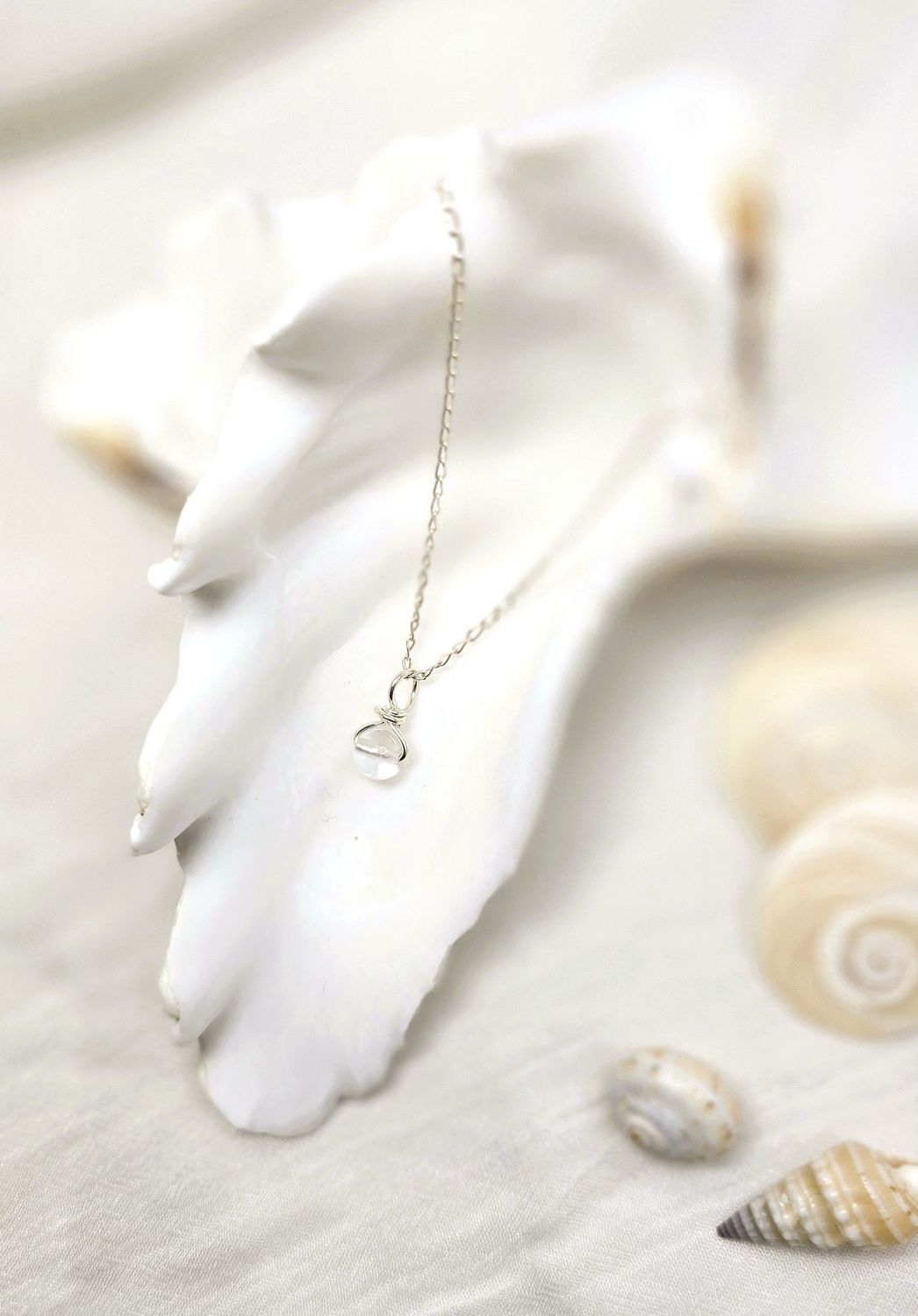 Clear Path Necklace - Clear Quartz