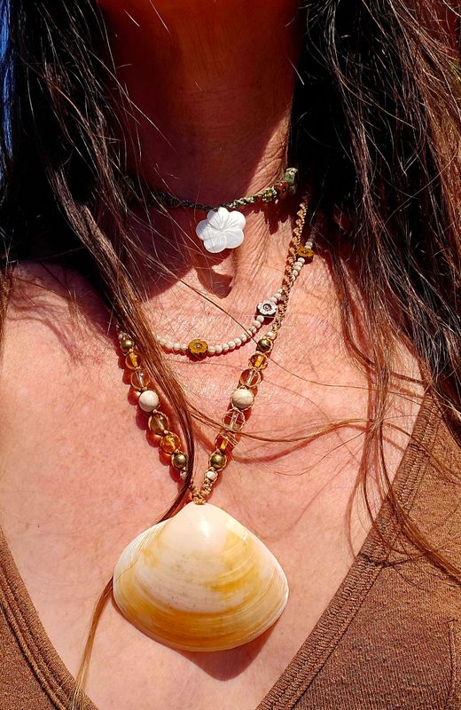 Ocean & Earth Necklace - Coral Surf Ocean & Earth Necklace - Coral Surf
