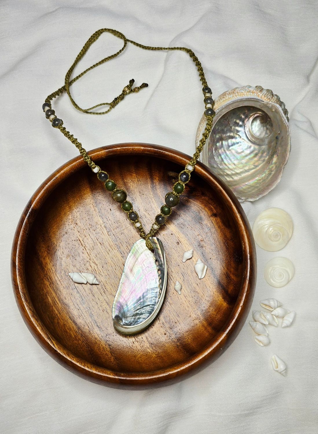Ocean & Earth Necklace - Abalone Aura Ocean & Earth Necklace - Abalone Aura