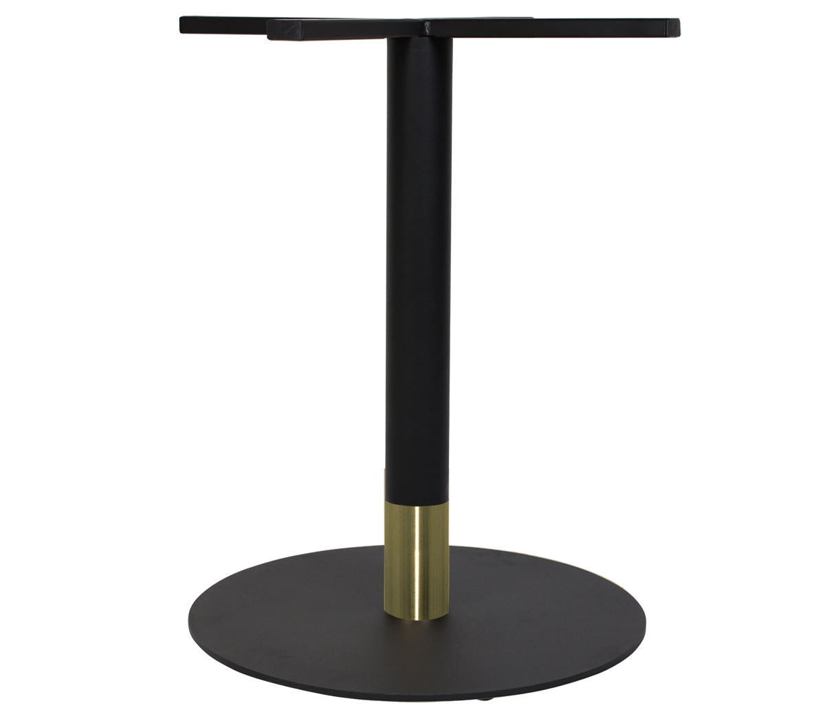 Base Table Tivoli Disc 540 Black + Black Brass Collar Ef, Colour: Black/Brass