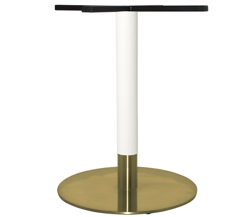 Base Table Tivoli Disc 540 Brass + White Brass Collar Ef