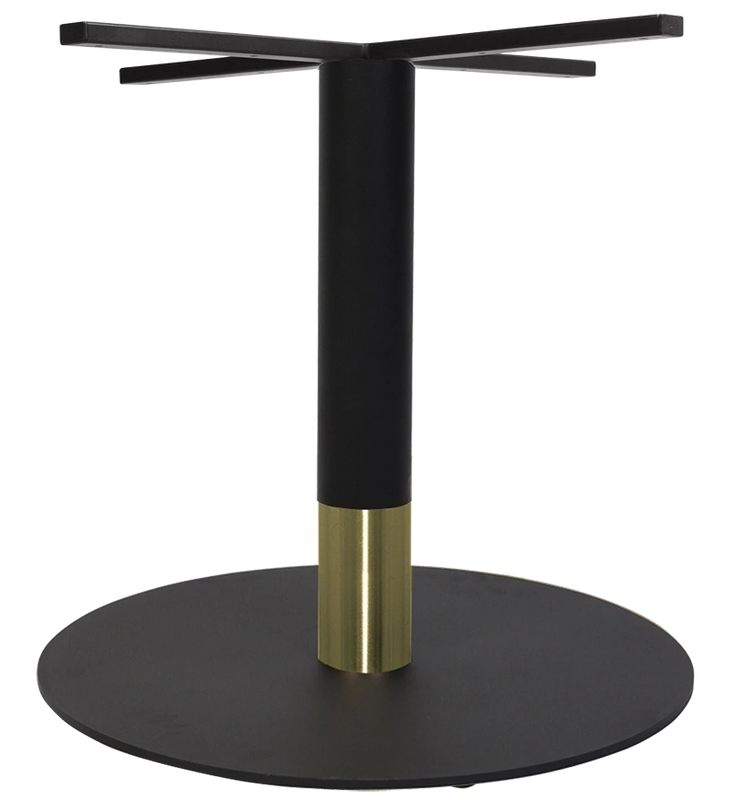 Base Table Tivoli Disc 720mm Brass + Black Brass Collar Ef