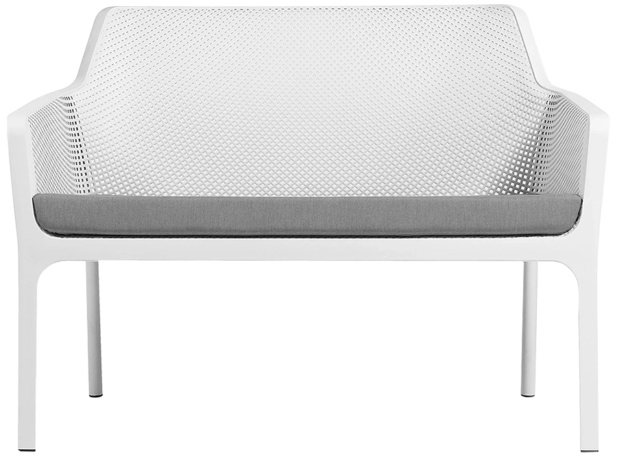 Bench Net White + Pad Light Grey Ef