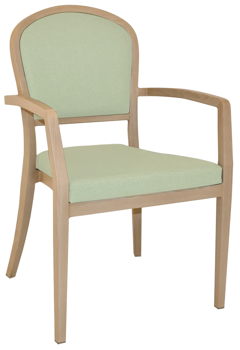 Bribie metal Beech Unupholstered Arm Chair EF