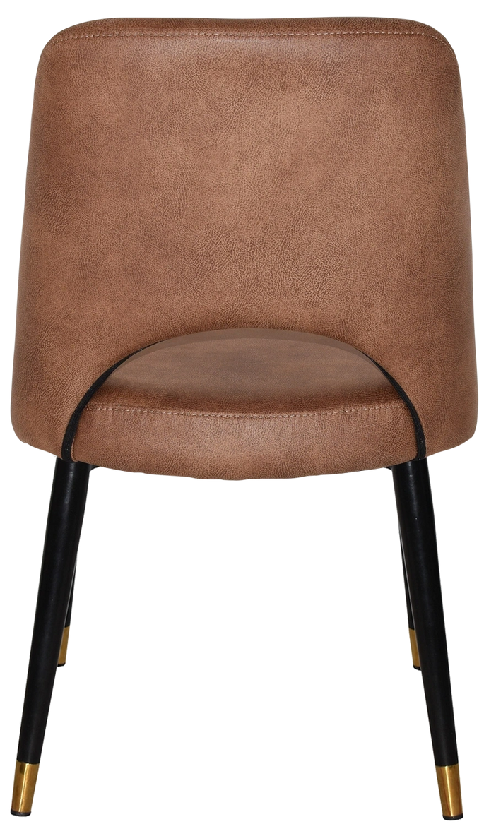 Chair Albury Metal (Slim) Black Brass + Eastwood Tan Ef