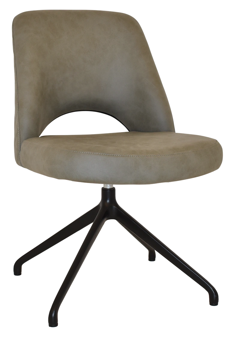 Chair Albury Trestle V2 Black + Pelle/benito Sage Ef