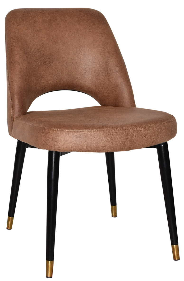 Chair Albury Metal (Slim) Black Brass + Eastwood Tan Ef