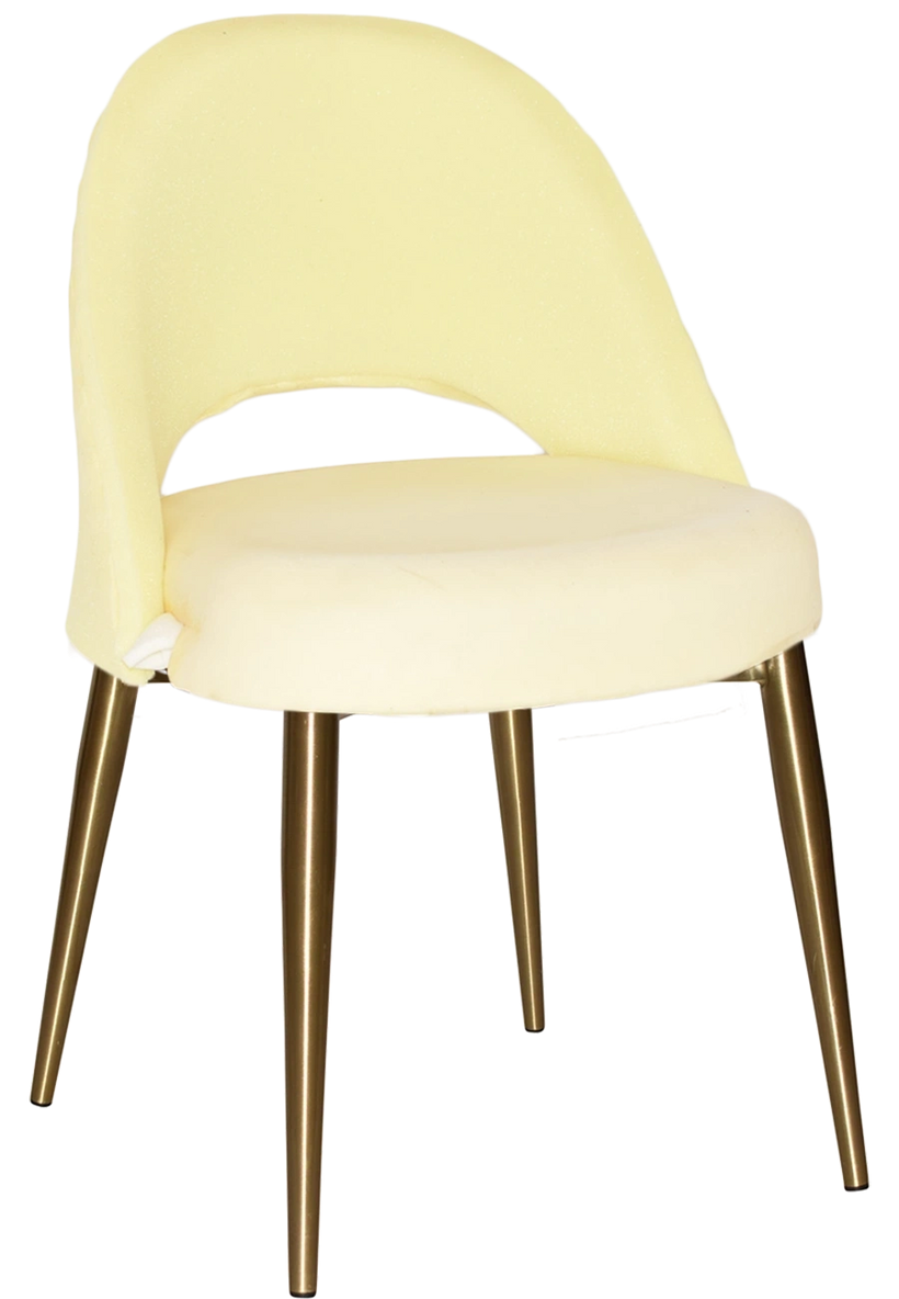 Chair Chevron Metal (Slim) Brass + Unupholstered Ef