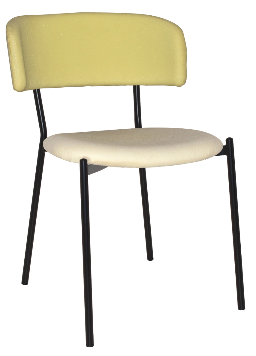Chair Lugano Black - Unupholstered (Back & Seat) Ef