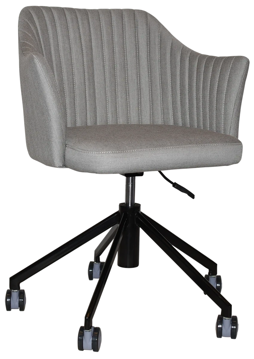 Coogee Castor Black + Gravity Steel Arm Chair Ef
