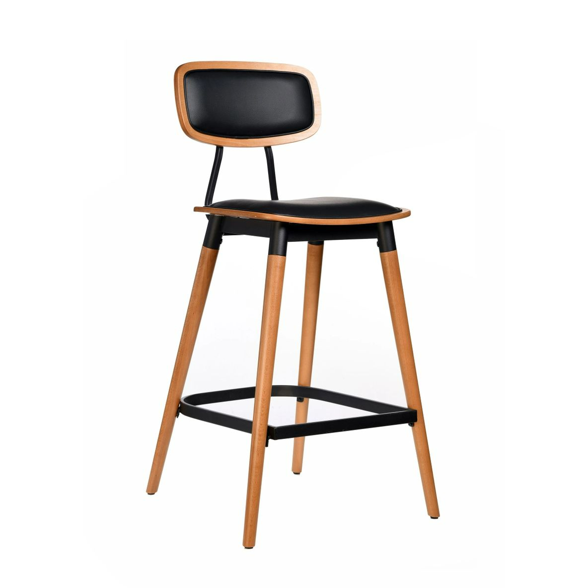 Felix Barstools FL, Colour: Black Frame / Lancaster Oak