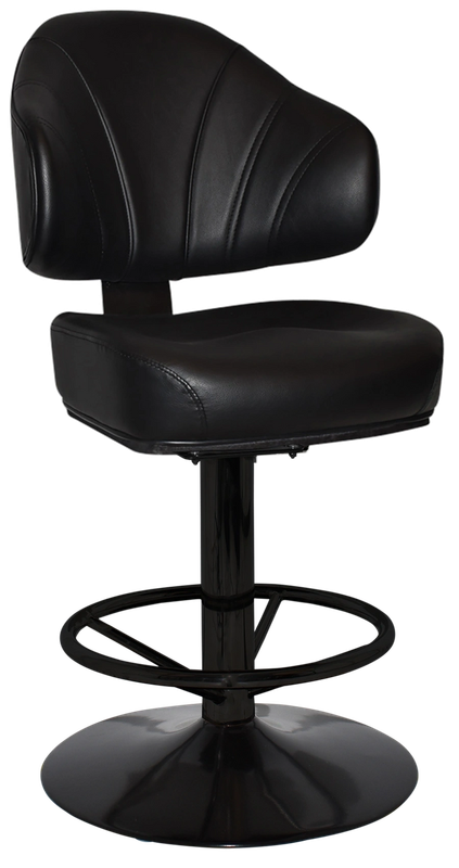 Gaming Stool Luxor Disc Black + Vinyl Black Ef