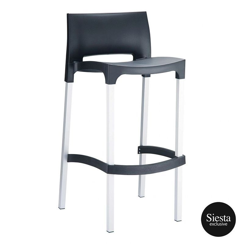 Gio Bar Stool FL, Colour: Black