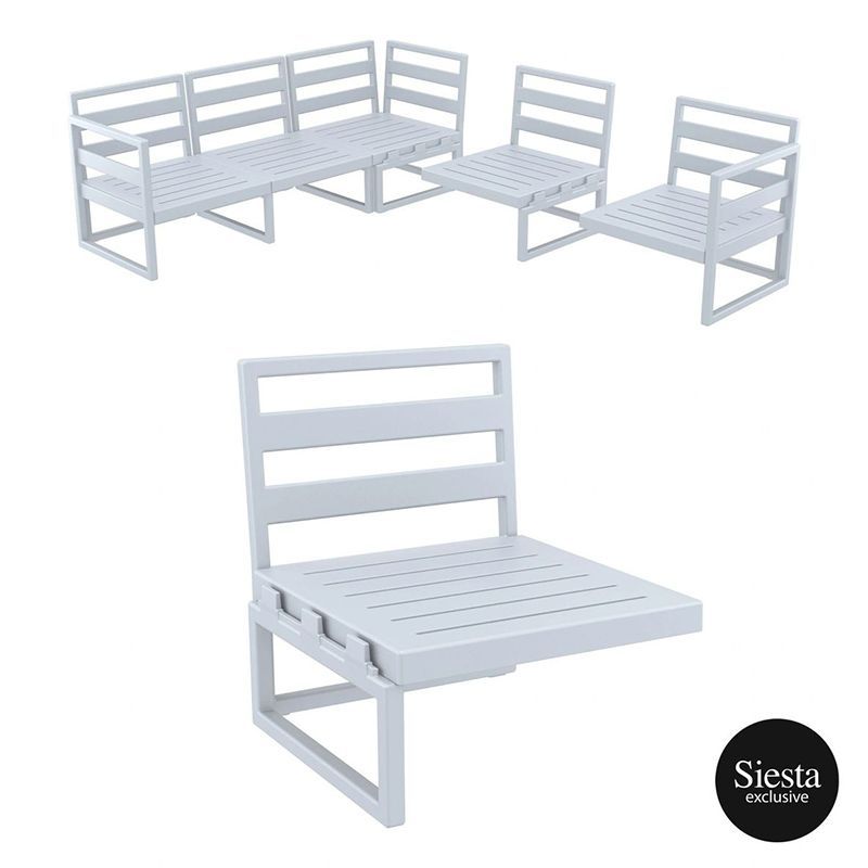 Mykonos Extension Part FL, Colour: Silver Grey