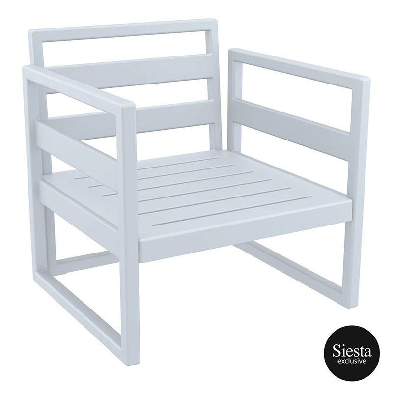 Mykonos Lounge Armchair FL, Colour: Silver Grey