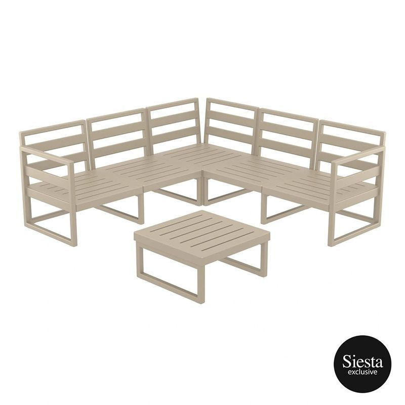 Mykonos Lounge Corner Set No cushions FL