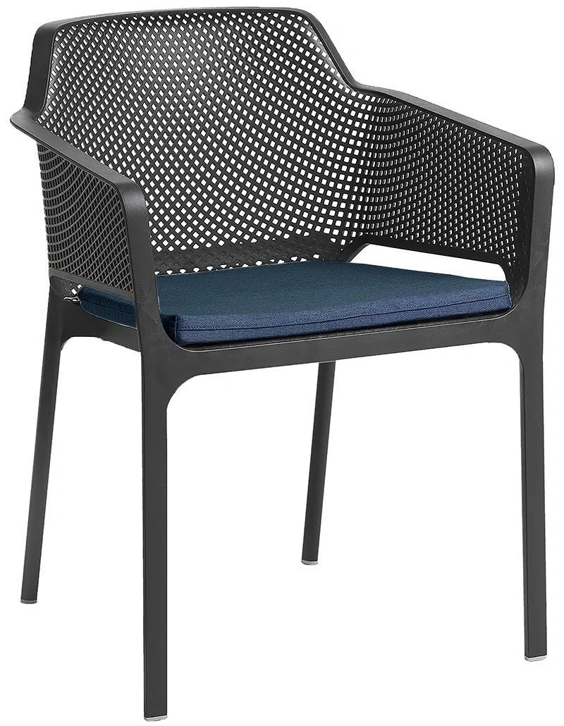 Net Anthracite Arm Chair with Cushion EF