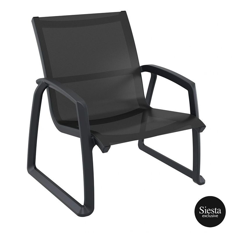 Pacific Lounge Armchair FL, Colour: Black