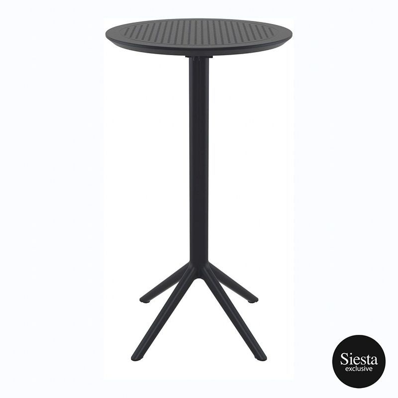 Sky Folding BAR Table 60 Round FL, Colour: Black