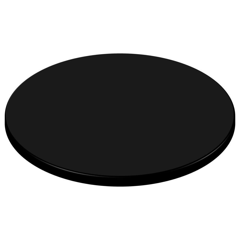 SM France Black Table Top ALL SHAPES FL, Shape: Round