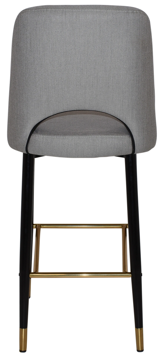 Stool Albury Side 750 Metal Black Brass + Gravity Steel Ef
