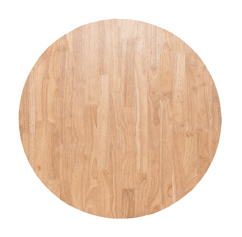 Top Table Timber Rd 700mm Natural Ef
