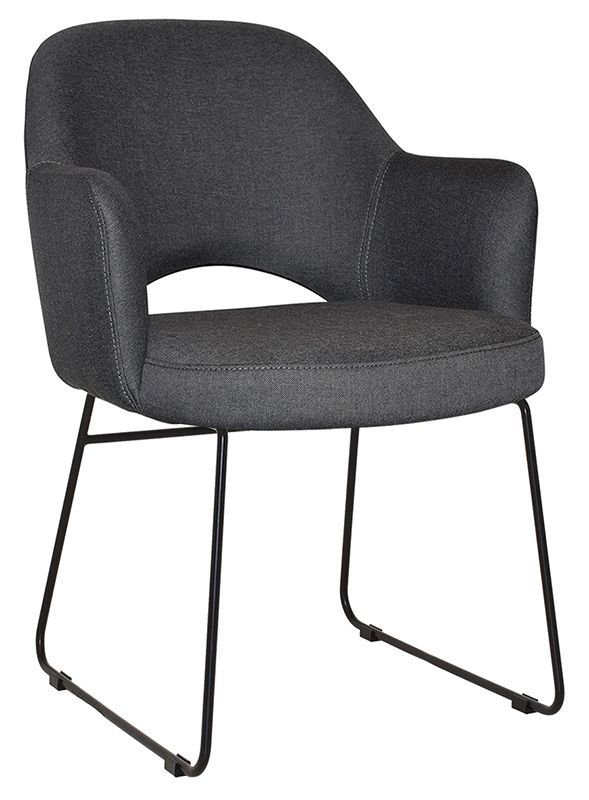 Arm Chair Albury Sled Black + Gravity Slate Ef