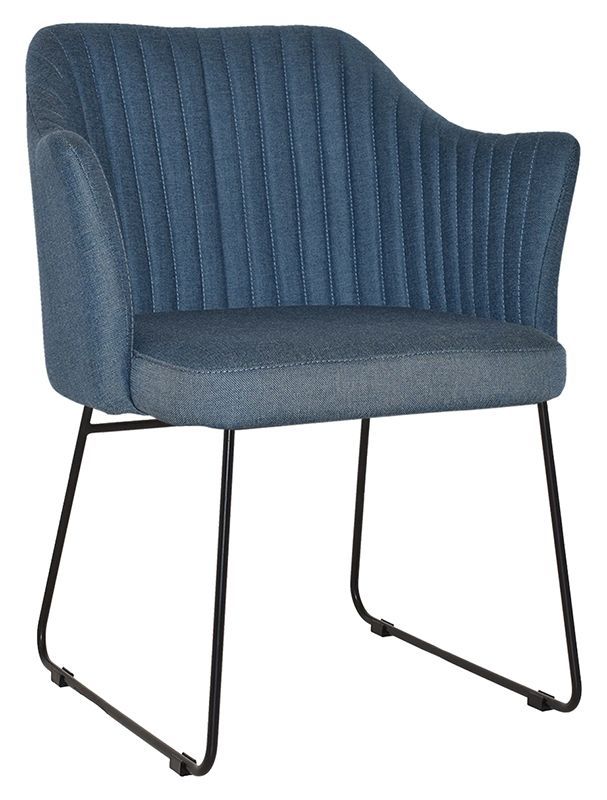Arm Chair Coogee Sled Black + Gravity Denim Ef