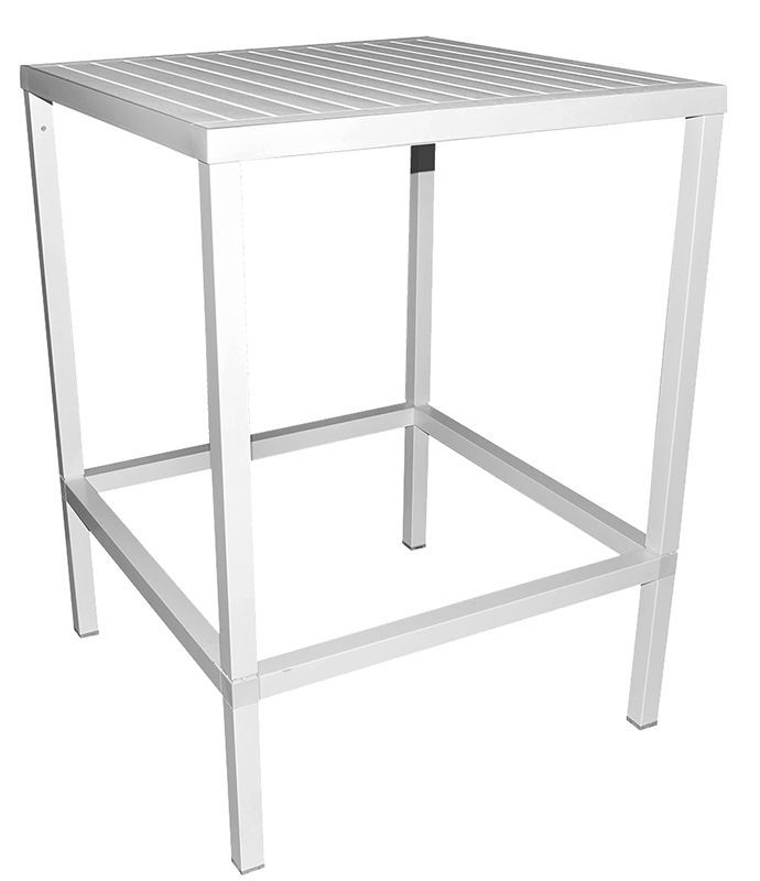 Bar Table Cube 800mm White Ef