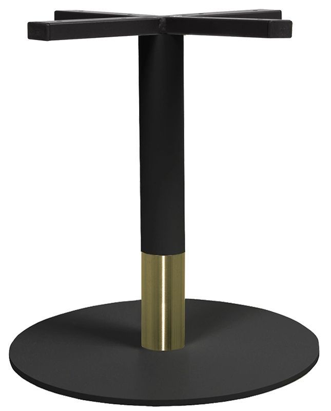 Base Coffee Table Tivoli Disc 450 Black + Black Brass Collar Ef