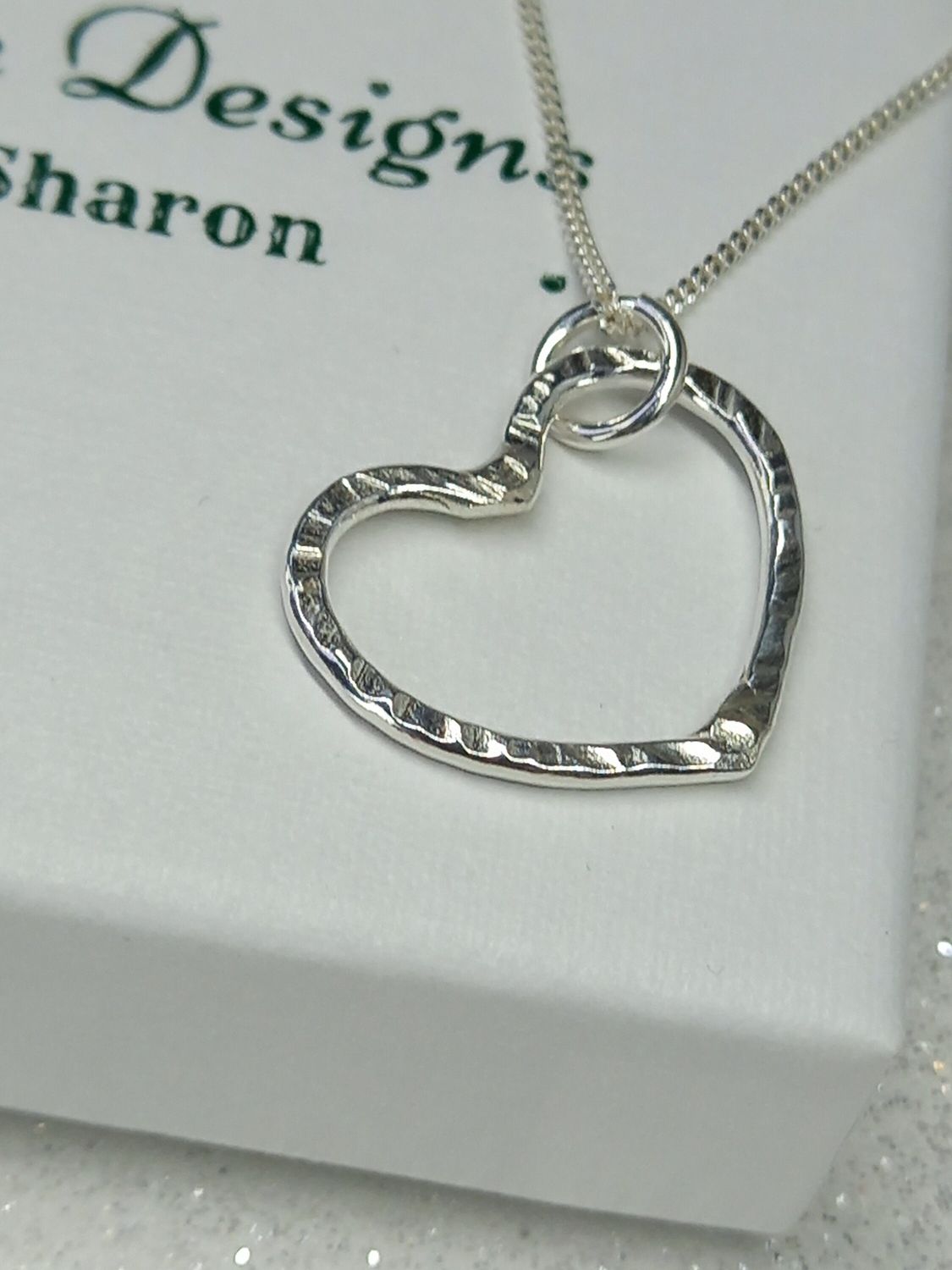 Hammered Heart Necklace