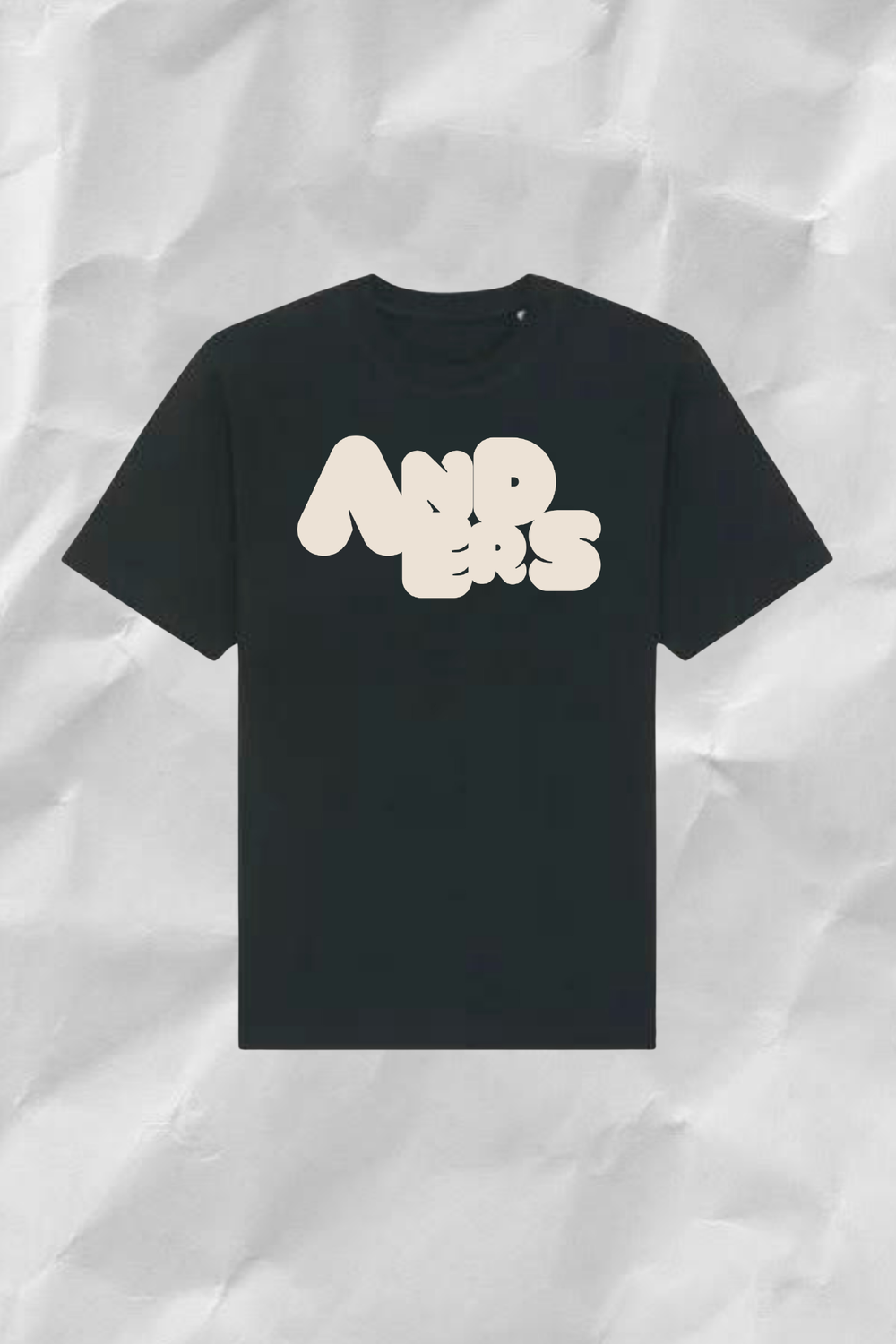 unisex anders tee black