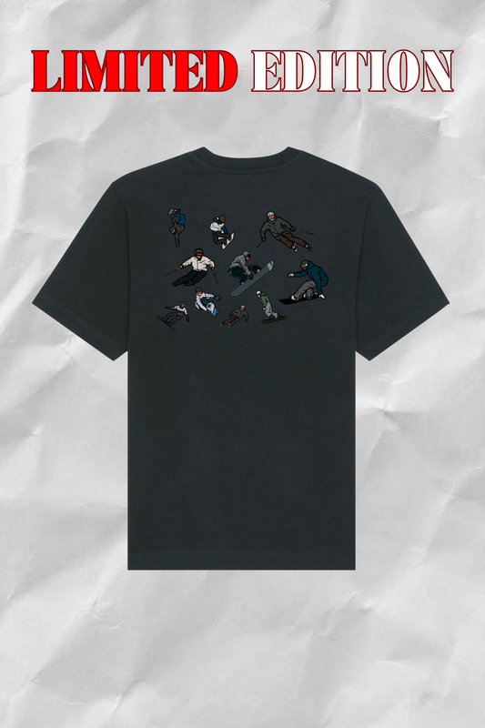 unisex ski tee black (limited)